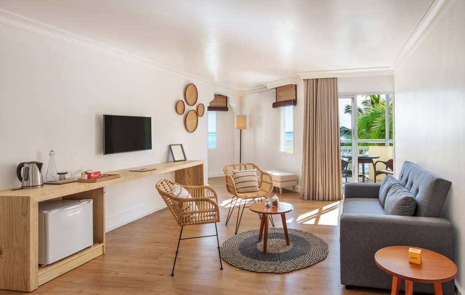 Suite de l'hôtel Ambre quatre étoiles adultes only à Palmar île Maurice dans l'Océan Indien