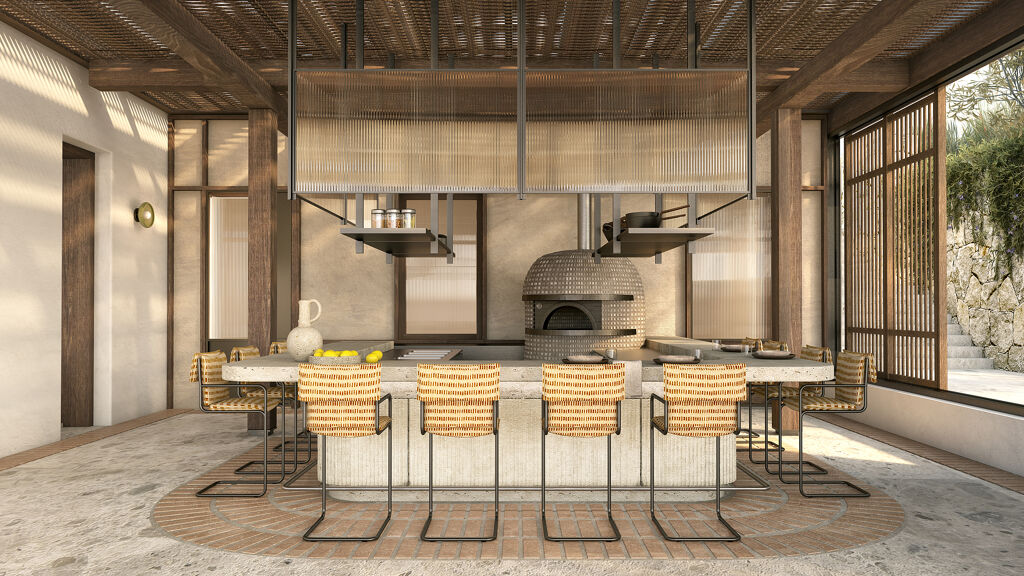 Restaurant Italien Cuccagna un havre de paix italien en Crète de l'hôtel JW Marriott Crète Resort & Spa située sur la péninsule de Akrotiri à Marathi en Crète en Grèce