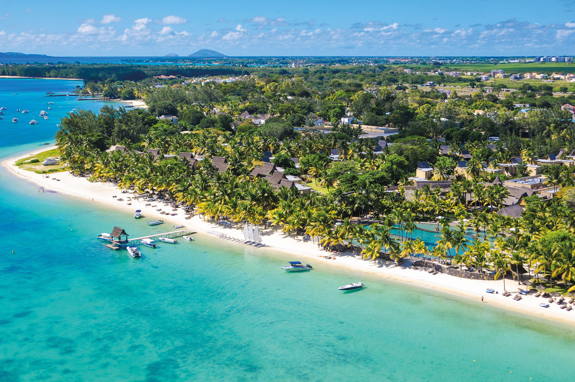 Hôtel Beachcomber Trou aux Biches cinq étoiles situé dans le nord ouest à l'île Maurice océan indien