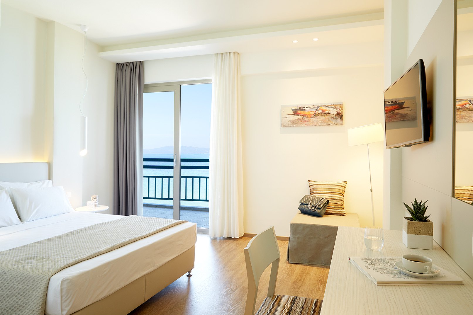 Chambre Double Deluxe vue mer à hôtel Ammon Zeus 5 étoiles
