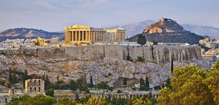 Parthenon d'Athènes capitale de la Grèce