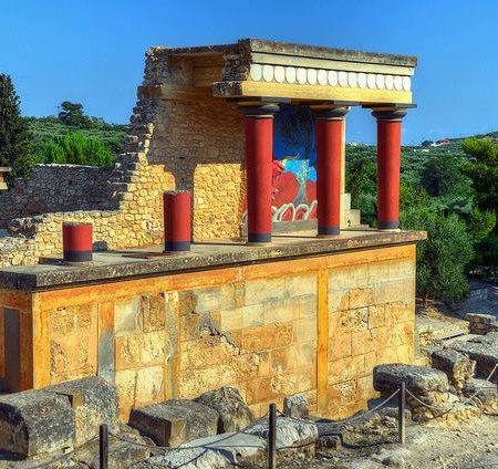 Site archéologique de Knossos île de Crète Grèce