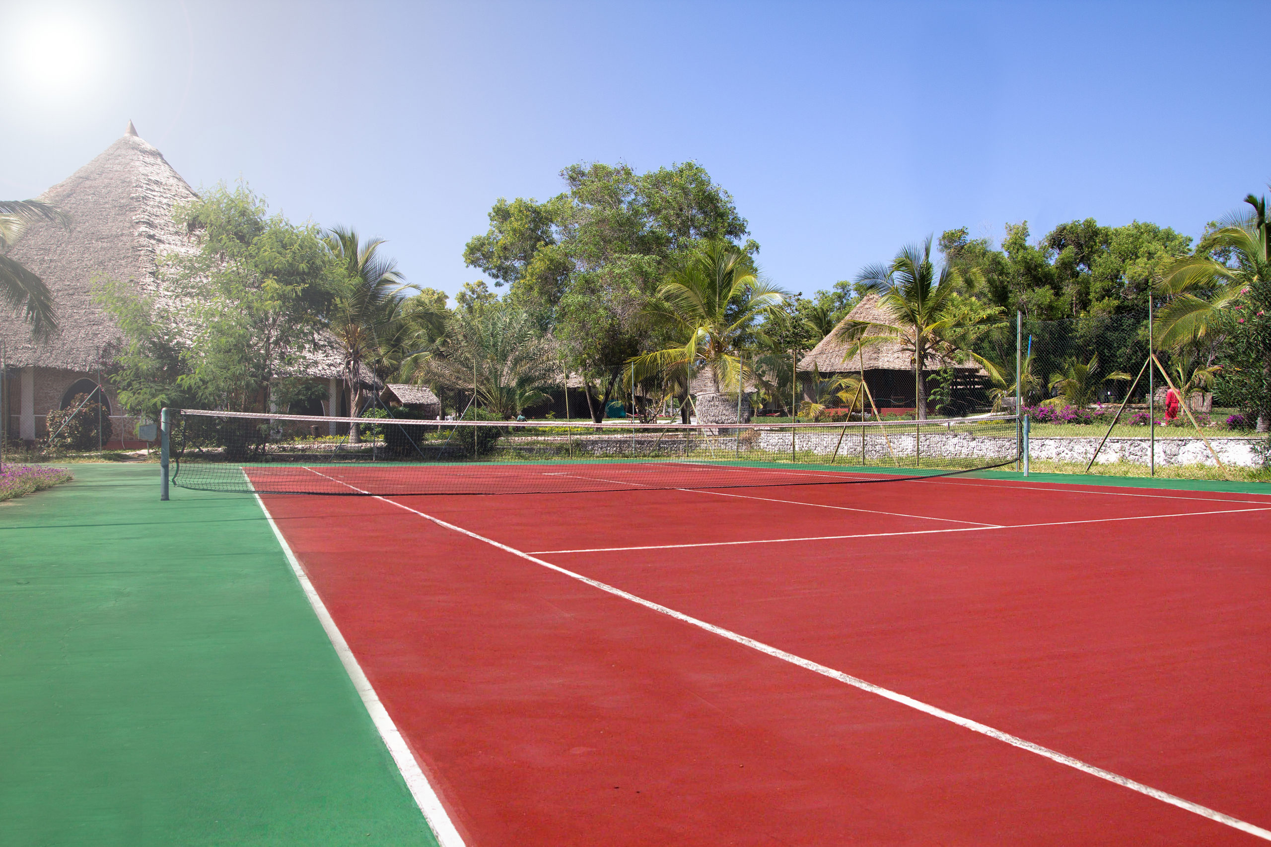 Tennis à l'hôtel Karafuu