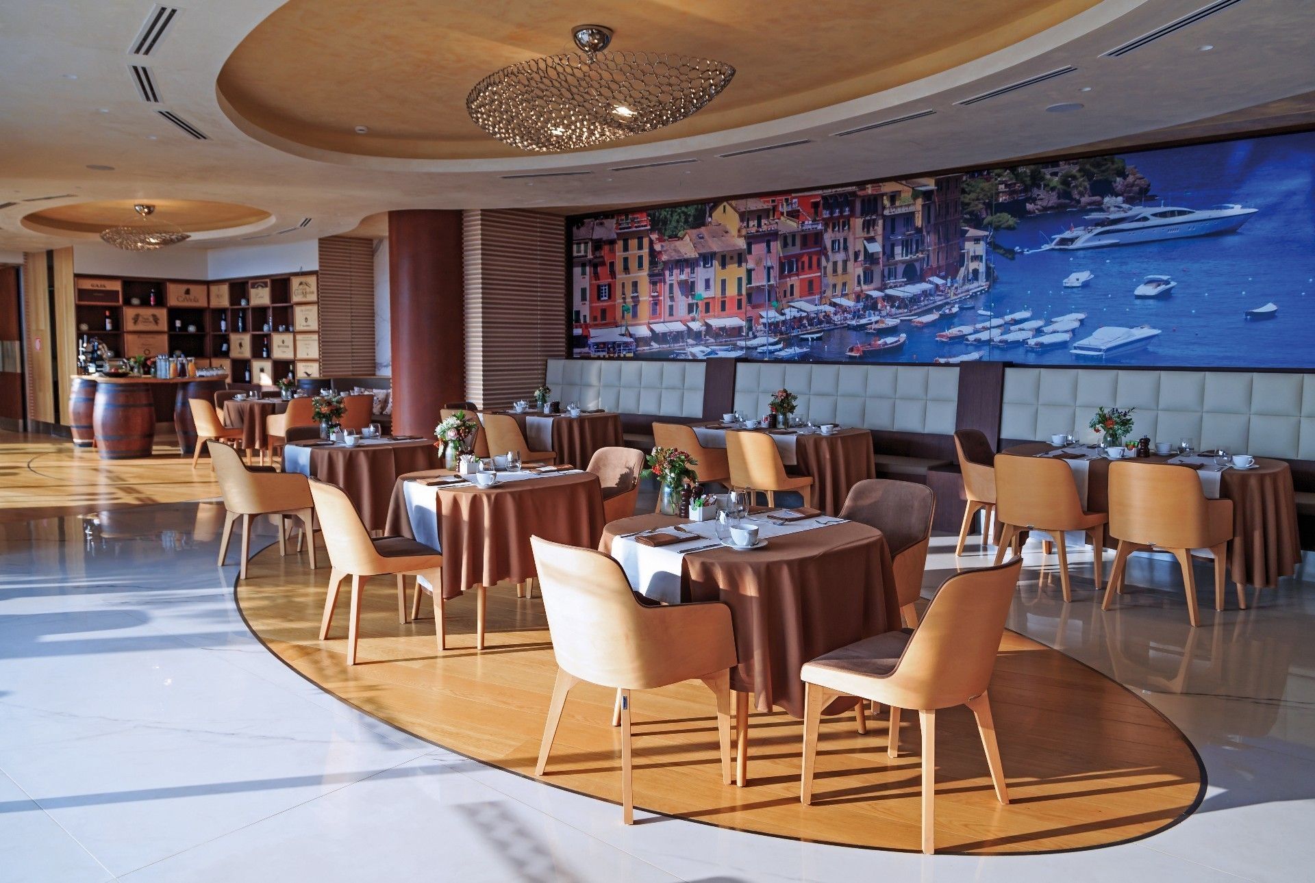 restaurant de l'hôtel Miraggio Thermal & Spa Resort 5étoiles à Chalkidique
