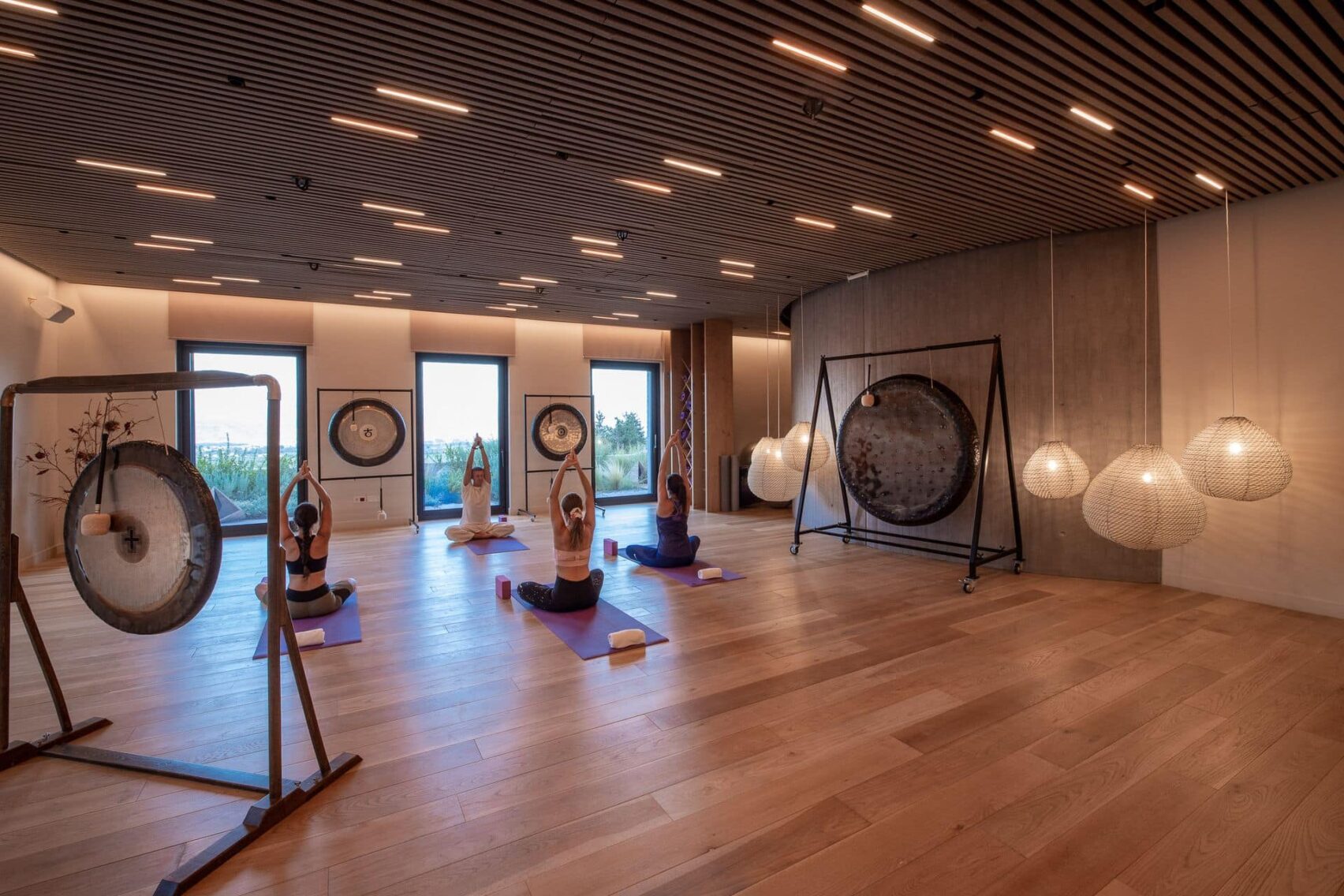 Salle de yoga Euphoria retreat Methodos Mystras Péloponnèse Grèce