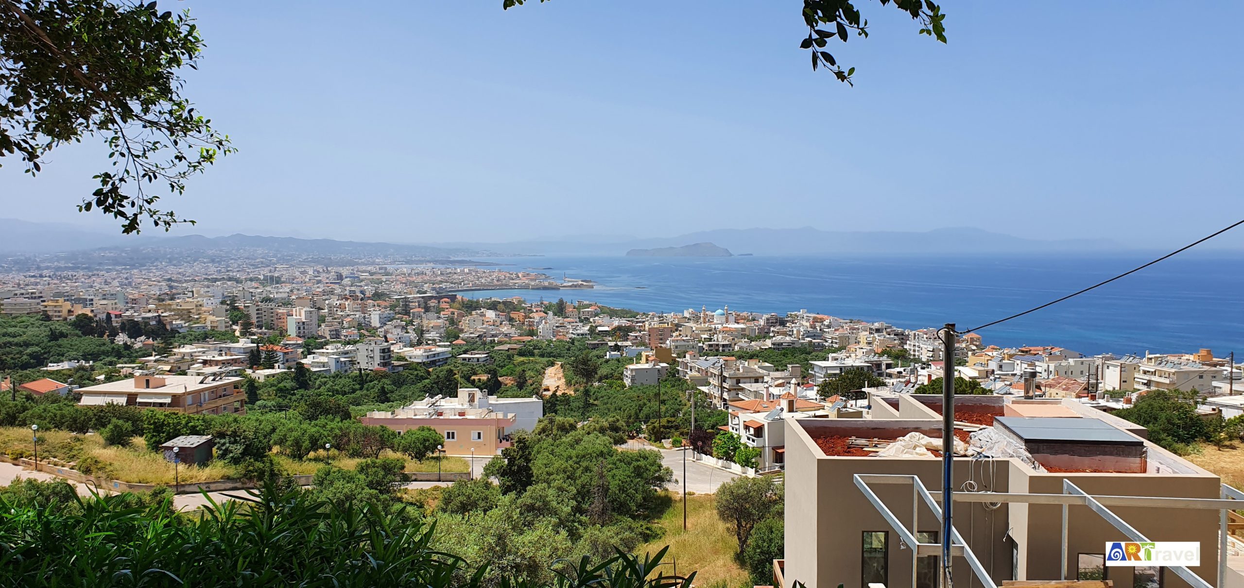 vue panoramique de la Canée 2ème ville de l'île de Crète Grèce