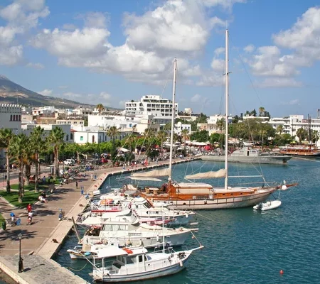 port de plaisance de Kos île du Dodécanèse en Grèce
