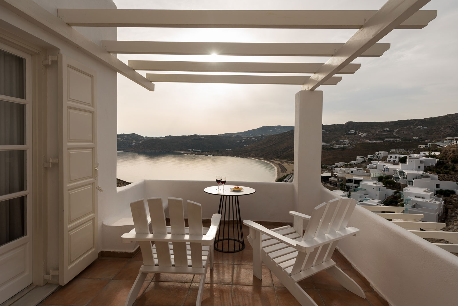 Suite Lune de Miel à l'hôtel Cova Mykonos Suites sur l'île de Mykonos sur la plage Elia