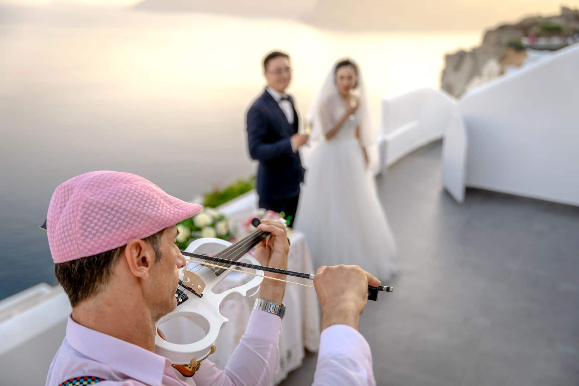 Mariage à l'hôtel Santorini Secret Suites & Spa en Grèce île Cyclades