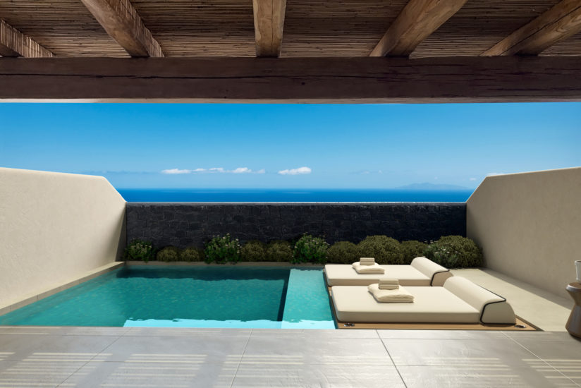 Executive Suite à Nero Luxury Suites situé à Imerovigli à Santorin îles Cyclades Grèce