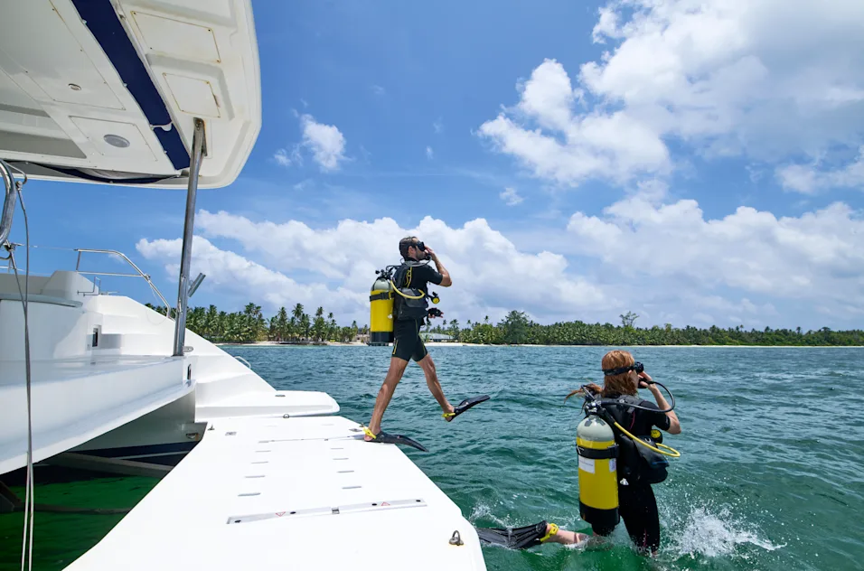 Croisière de plongée avec bouteille dans les eaux de l'Océan Indien depuis l'île Platte et l'hôtel Waldorf Astoria aux Seychelles