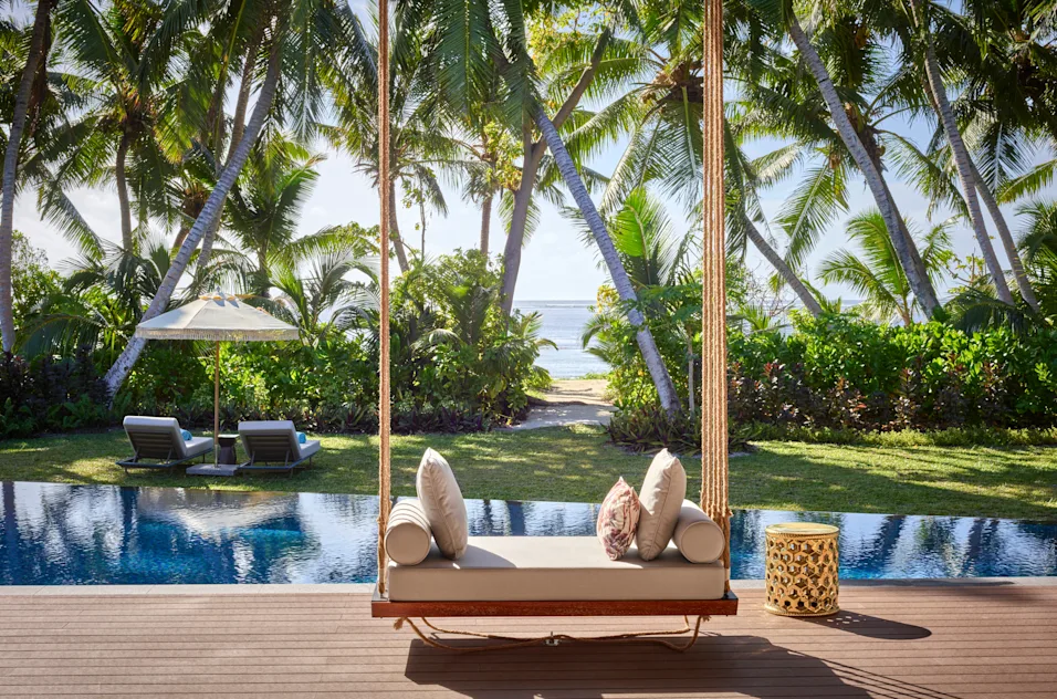 Villa avec piscine privée sur l'île Platte à l'hôtel Waldorf Astoria aux Seychelles