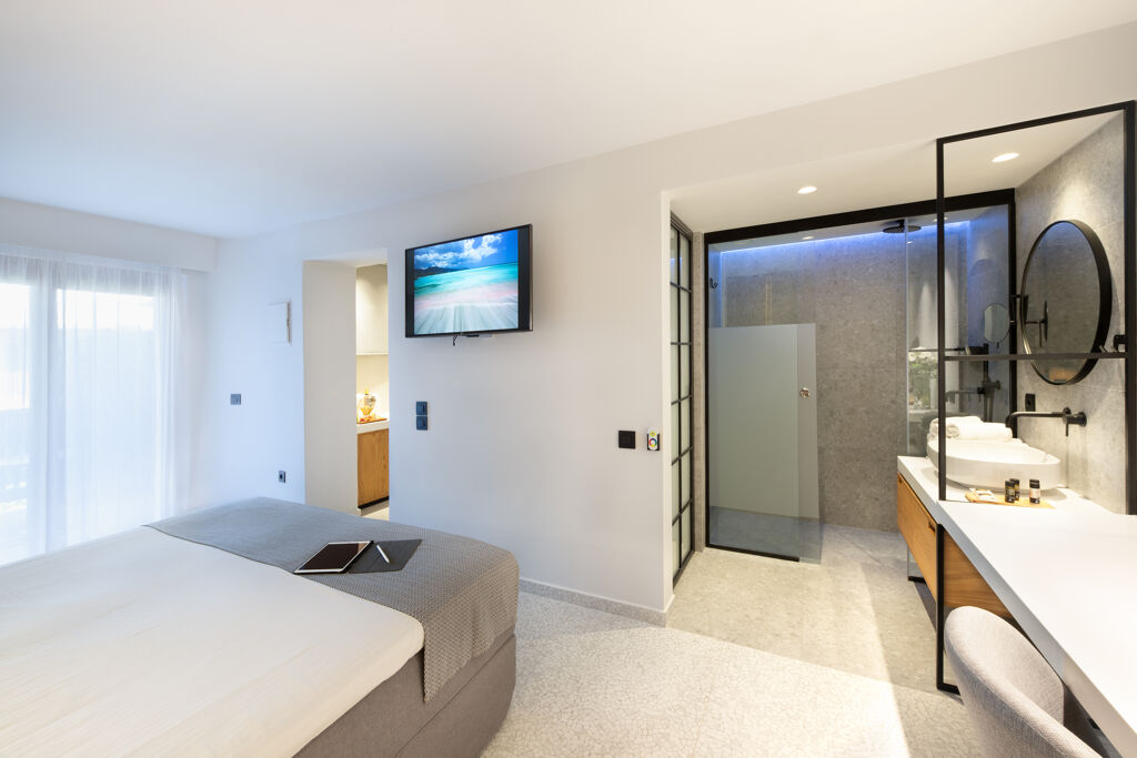 Bungalow Classic vue Jardin dans l'hôtel Ikaros Beach Luxury Resort & Spa à Stalida en Crète Grèce