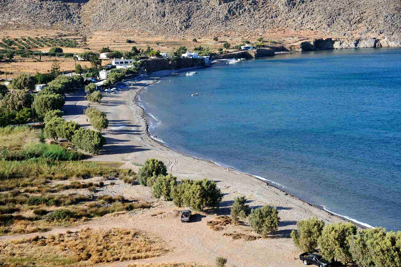 plage de Kato Zakros côte orientale de l'île de la Crète en Grèce
